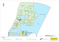 Suriname acreage map. Suriname acreage map.