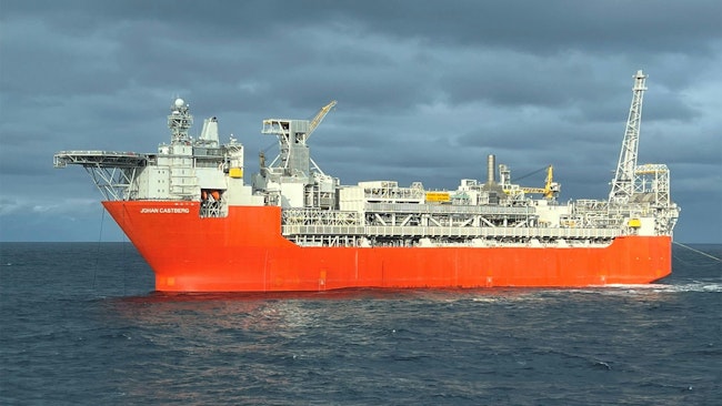 Johan Castberg FPSO anchored in Barents Sea.