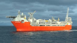 Johan Castberg FPSO anchored in Barents Sea. Johan Castberg FPSO anchored in Barents Sea.