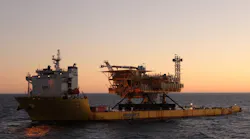 File photo: TotalEnergies Fenix platform installation offshore Argentina.