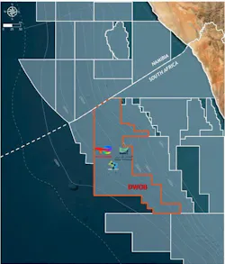 Deep Western Orange Basin (DWOB) block offshore South Africa. Deep Western Orange Basin (DWOB) block offshore South Africa.