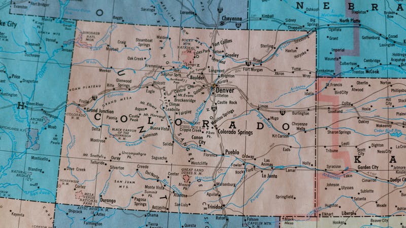 Colorado map.