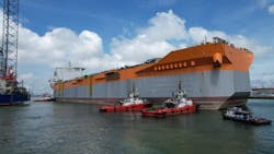 Prosperity FPSO dry docking. Prosperity FPSO dry docking.