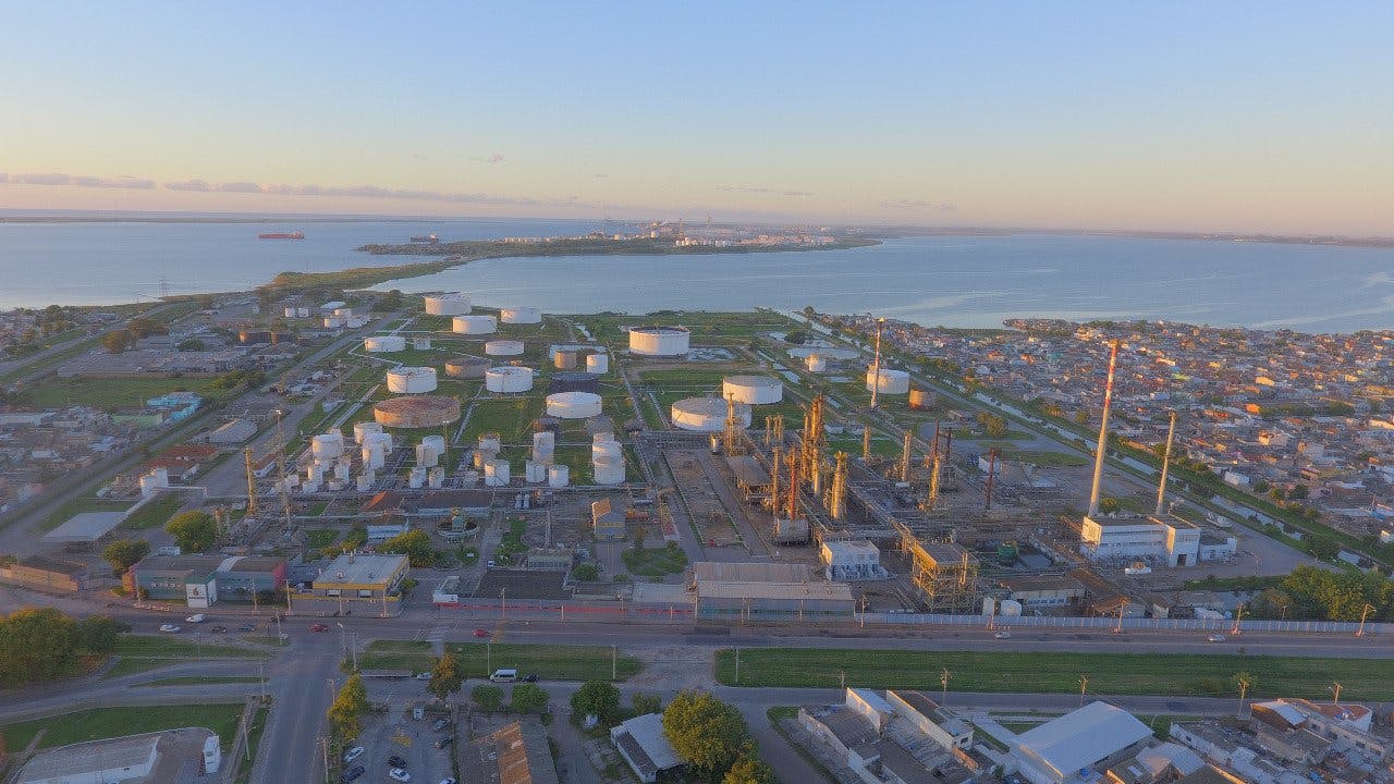 Petrobras Riograndense refinery, Brazil.