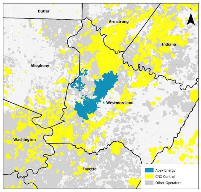 CNX Resources, Apex Resources Appalachia basin assets