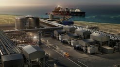 Artistic rendering of ADNOC's Ruwais LNG project. Artistic rendering of ADNOC's Ruwais LNG project.