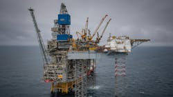 Mariner oil and gas operations, North Sea. Mariner oil and gas operations, North Sea.