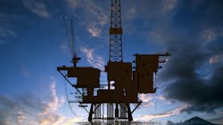 Offshore rig. Offshore rig.