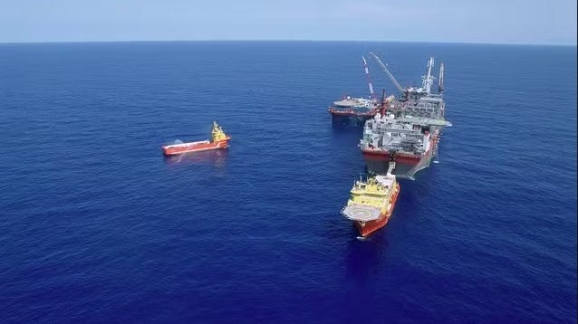 Shell Bonga field FPSO offshore Nigeria.