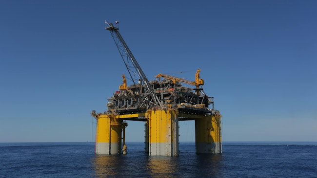 Stampede tension leg platform, US Gulf of Mexico.