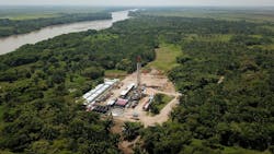 Arrow Exploration, Tapir block drilling operations, Colombia. Arrow Exploration, Tapir block drilling operations, Colombia.