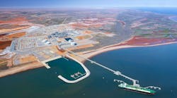 Wheatstone LNG plant at Ashburton North, Western Australia. Wheatstone LNG plant at Ashburton North, Western Australia.
