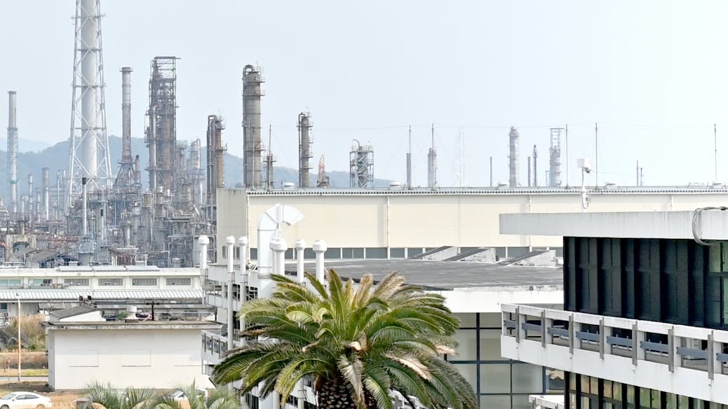 Idemitsu Kosan Tokuyama petrochemical complex, Japan.