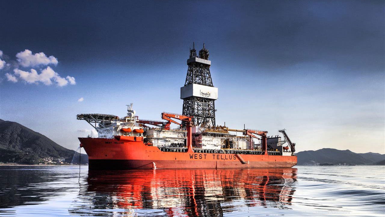 Seadrill West Tellus drillship.
