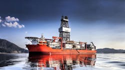 Seadrill West Tellus drillship. Seadrill West Tellus drillship.