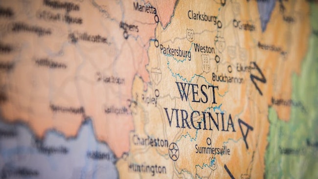 West Virginia map