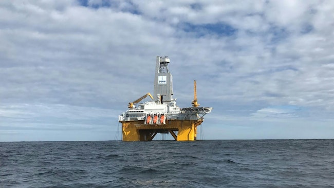 Deepsea Nordkapp drilling rig.