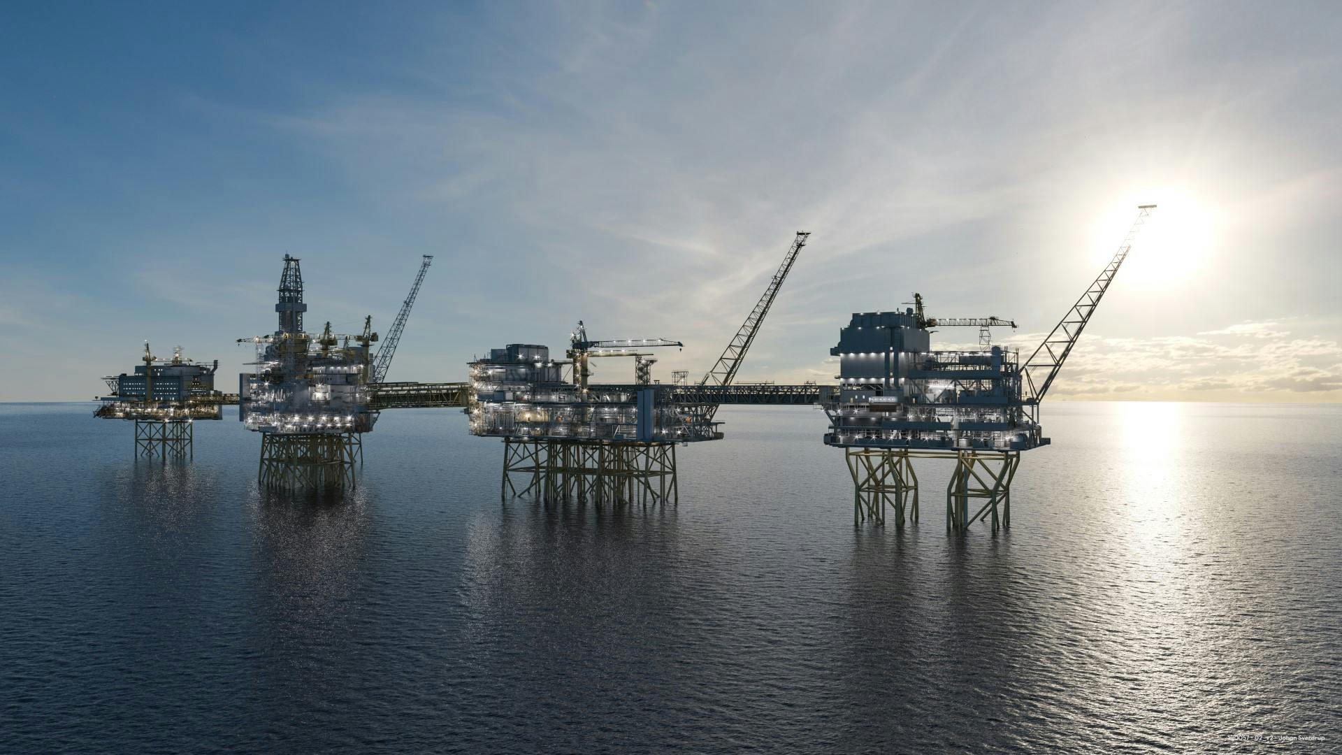 Johan Sverdrup oil field development, Norwegian shelf.