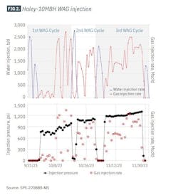 FIG 2. Haley-10MBH WAG injection FIG 2. Haley-10MBH WAG injection