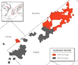 The scope of the Eagle Ford partnership Devon and BPX have agreed to dissolve The scope of the Eagle Ford partnership Devon and BPX have agreed to dissolve