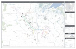 FIG 1. Construction spread overview map FIG 1. Construction spread overview map