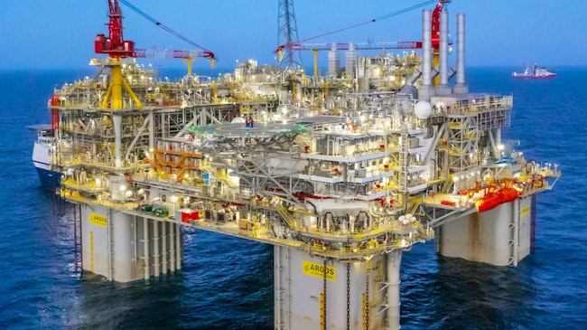 bp's Argos platform in the US Gulf of Mexico.
