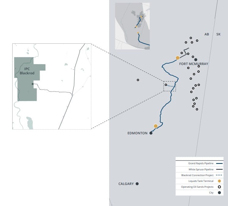 South Bow Blackrod Connection map