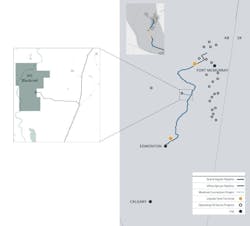 South Bow Blackrod Connection map South Bow Blackrod Connection map