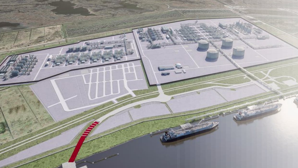 Venture Global Plaquemines LNG plan (Illustration).