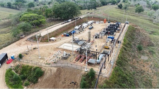 NG Energy's Central Processing Facility, Colombia.
