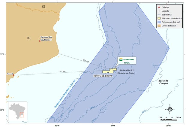 Petrobras, North Brava block, offshore Brazil