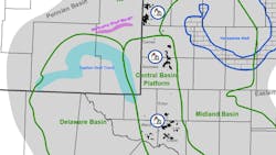 Ring Energy Central Basin Platform map Ring Energy Central Basin Platform map