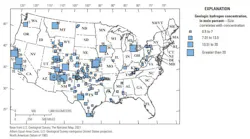 Geologic hydrogen concentrations (Fig. 1)