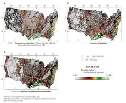 Basin structure, hydrogen migration flow lines (Fig. 6) Basin structure, hydrogen migration flow lines (Fig. 6)