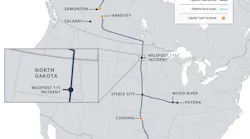 Keystone pipeline system map
