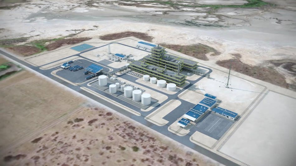 Rendering of renewable fuels plant