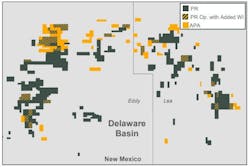 Permian Resources - APA acquisition map Permian Resources - APA acquisition map
