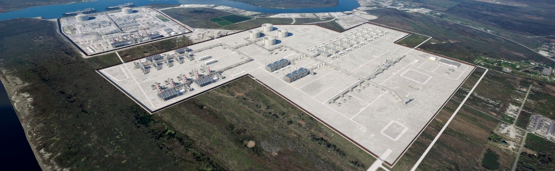 Venture Global CP2 LNG rendering