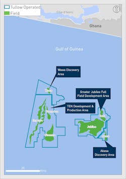 Ghana operations map, March 2024 Ghana operations map, March 2024