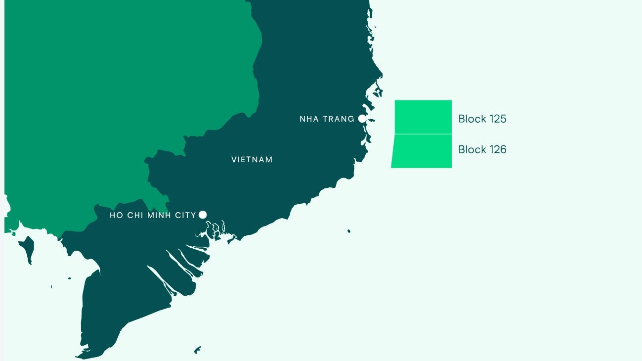Blocks 125 126 offshore Vietnam