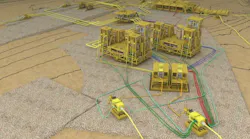 Illustration of Ormen Lange subsea compression station layout.