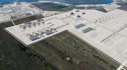 Venture Global CP2 LNG plant rendering