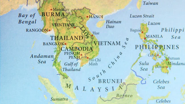 Southeast Asia map