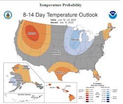 NOAA 8-14 day temperature outlook NOAA 8-14 day temperature outlook
