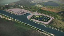 Port Arthur LNG Rendering Port Arthur LNG Rendering