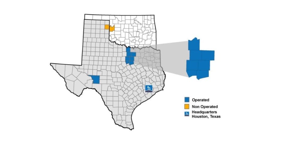 Bedrock Barnett operations map