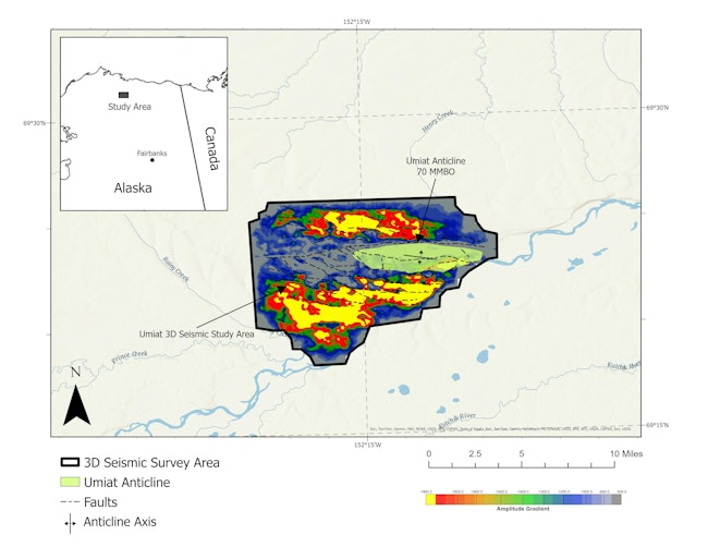 Umiat Anticline with AVO anomalies (Fig. 1)