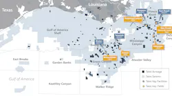 Talos Energy Gulf of Mexico operations map