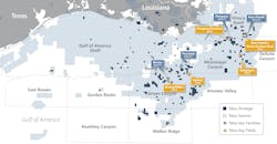 Talos Energy Gulf of Mexico operations map Talos Energy Gulf of Mexico operations map