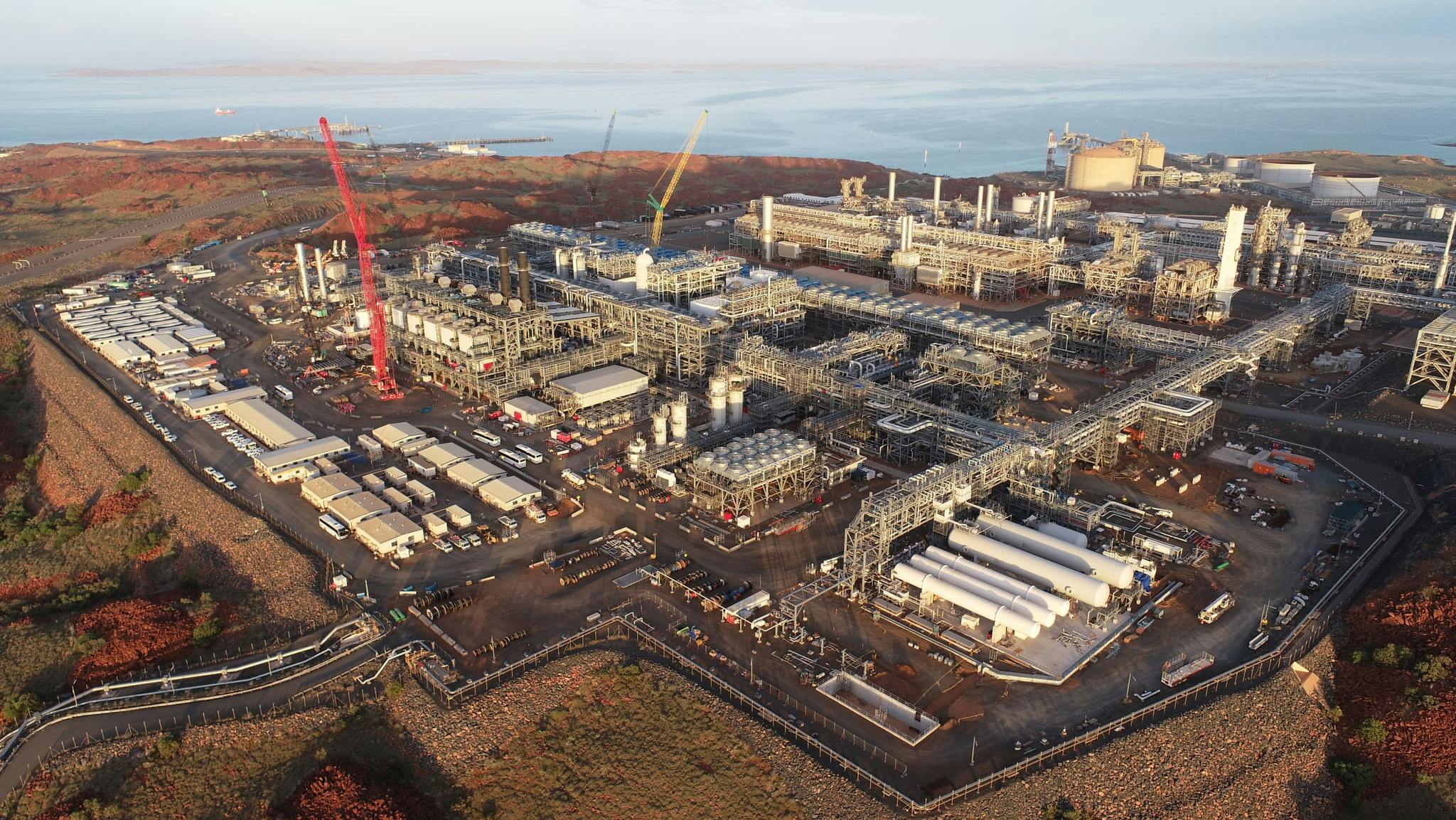 Scarborough energy project's Pluto Train 2 as of December 2024.